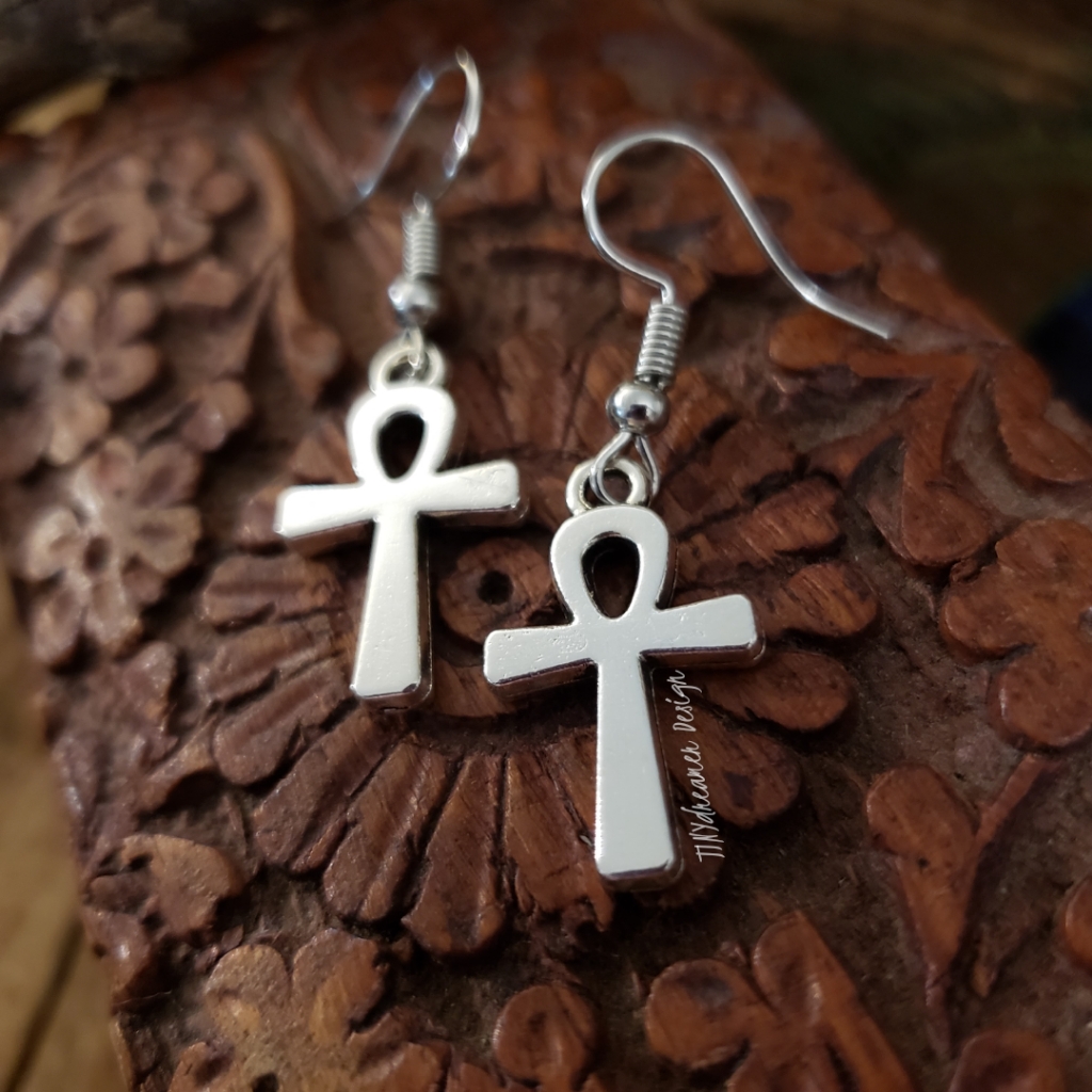 Egyptian Ankh Earrings Key Breath Of LifeEgyptian Cross EarringsOccultWitchy 16$